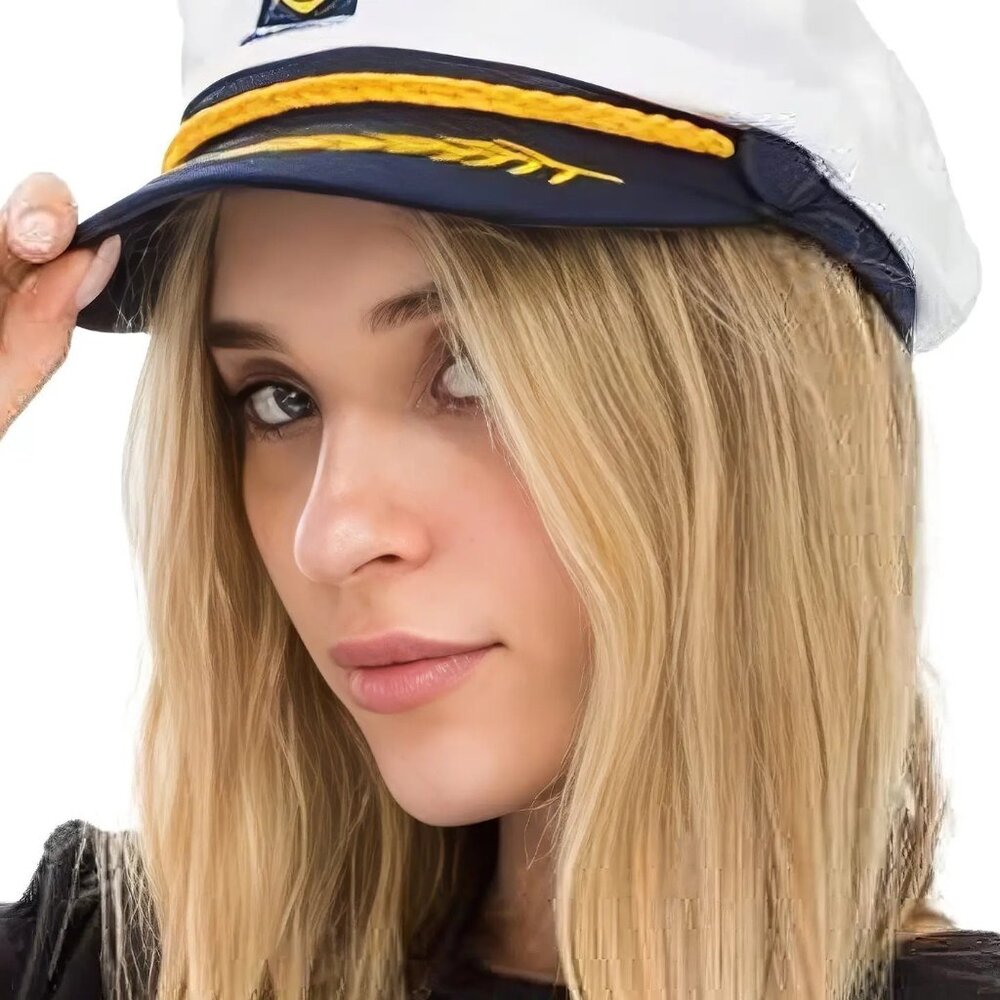 2/$30 NWT Captain's Hat One Size Fits All - Picture 7 of 8